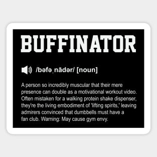 Buffinator Funny Dictionary Gym Meaning Magnet